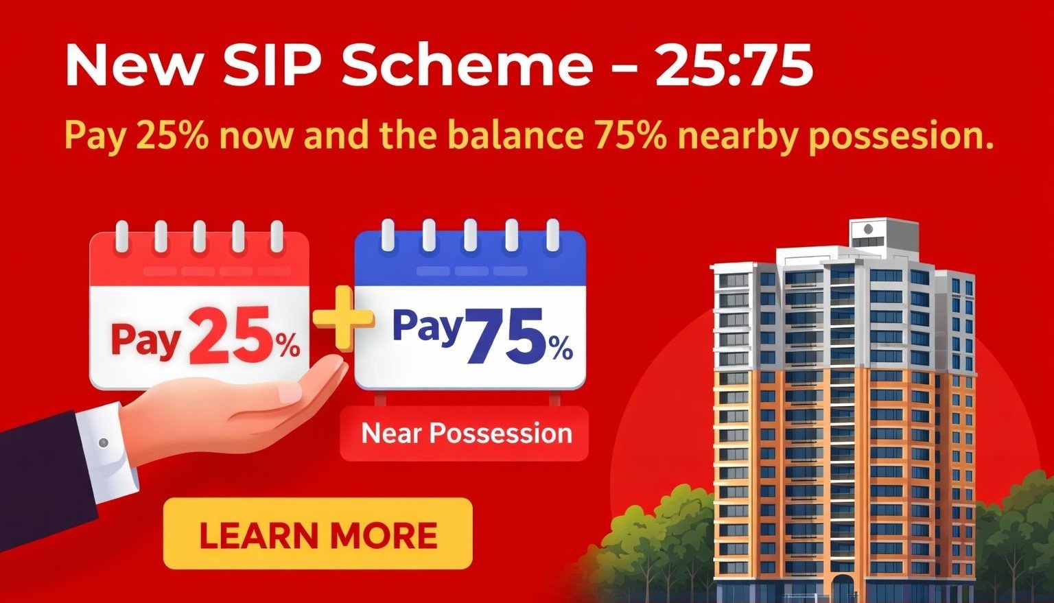M3M Jacob & Co Residences 25:75 SIP Scheme