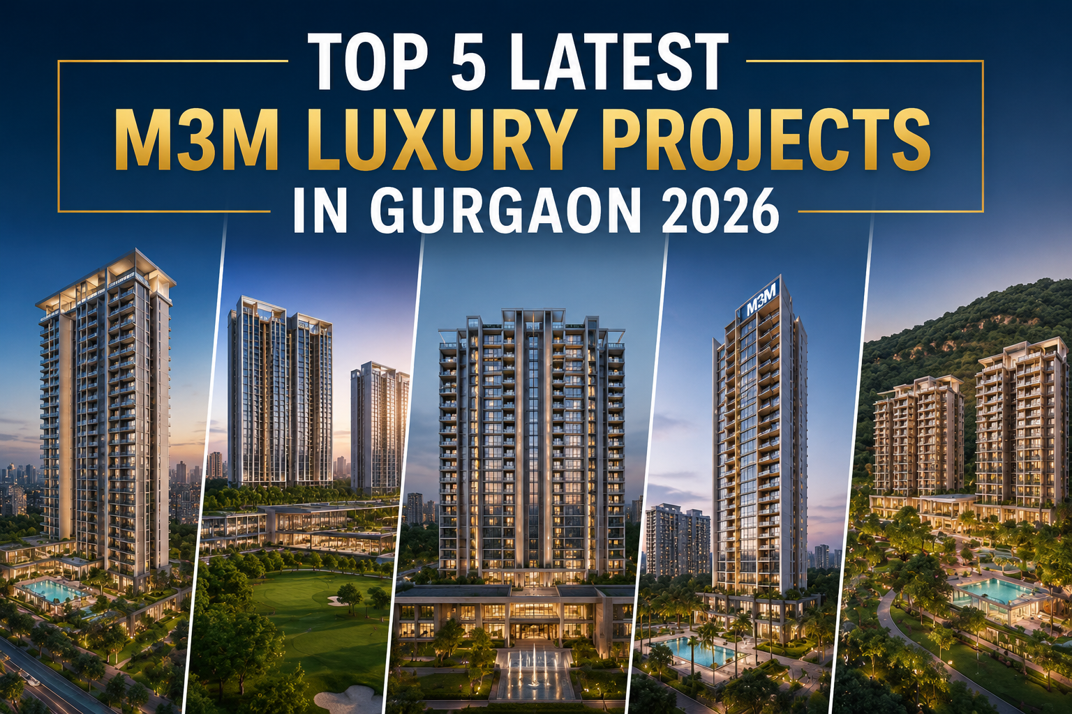 Top 5 Latest Luxury Residential Projects by M3M in Gurgaon for Premium Living & Investment in 2026